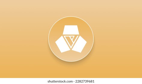 DEAPcoin, DEP cryptocurrency logo on isolated background with copy space. 3d vector illustration of DEAPcoin, DEP Token icon banner design concept.