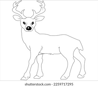 dear coloring page |coloring book page