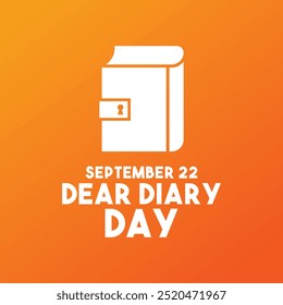 Dear Dairy Day. September 22. Gradient background. Eps 10.
