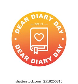 Dear Diary Day, September 22.