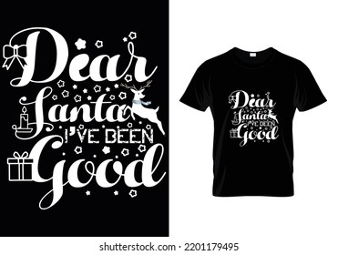 Dear Fanta I've Been Good Christmas T-Shirt Design