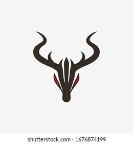 diseño inspirador del logo de la cabeza querida