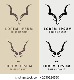 Dear head logo. suitable for company logo, print, digital, icon, apps, and other marketing material purpose