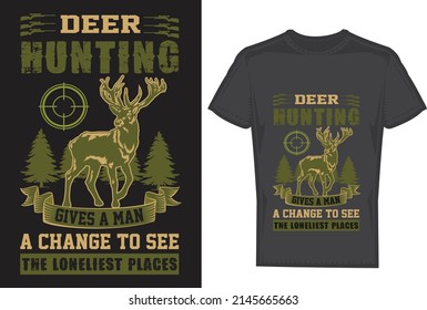 Dear Hunting T Shirt Design Vector File