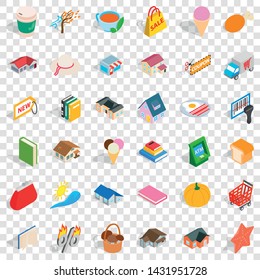 Dear icons set. Isometric style of 36 dear vector icons for web for any design
