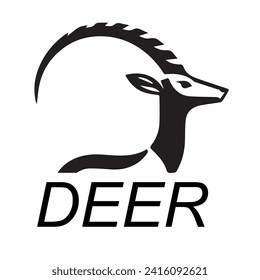 dear logo, minimalist logo, vector and illustration