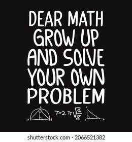 Dear Math grow up and solve your own problem - vector