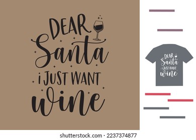 Querida santa, solo necesito una camiseta de vino 