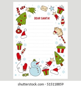 Dear Santa letter