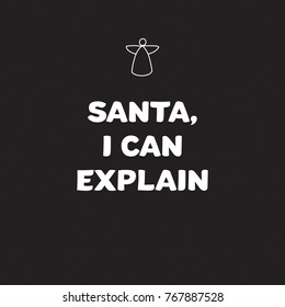 Dear santa lettering christmas