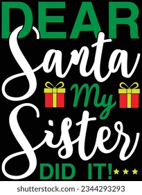 Dear santa my sister did it EPS file for cutting machine. You can edit and print this vector art with EPS editor.