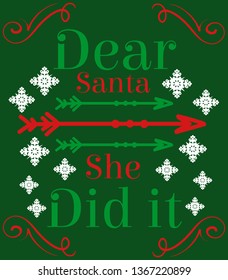 Dear Santa she did it. 
