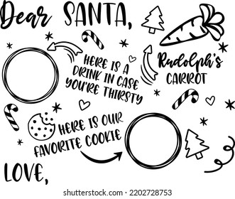 Dear Santa Tray Our Favorite Cookie Christmas Design