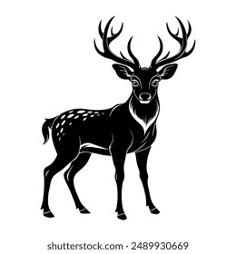 Querida silueta. Fondo blanco de Ilustración vectorial.
