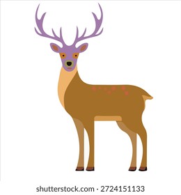 dear vector icon on white background. cute dear vector icon graphic. dear jumping logo design. dear logo for luxury brand logo template