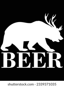 Dear+beer=Beer EPS file for cutting machine. You can edit and print this vector art with EPS editor.