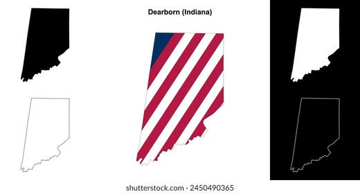 Übersichtskarte von Dearborn County (Indiana)