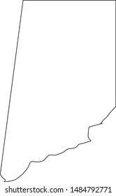 Dearborn County Map in state of indiana united states