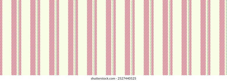 Deasonal vector background textile, eps10 lines fabric stripe. Sappy pattern seamless texture vertical in light and red colors palette.