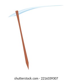 death angel scythe murder tool dangerous. vector flat style