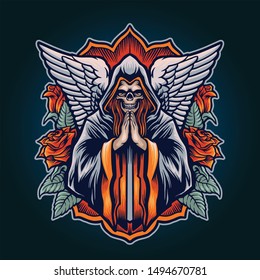 THE DEATH ANGEL VECTOR ART