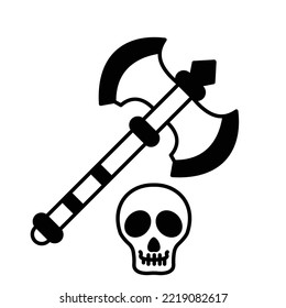 Death blossom Half Glyph Vector Icon which can easily modified


