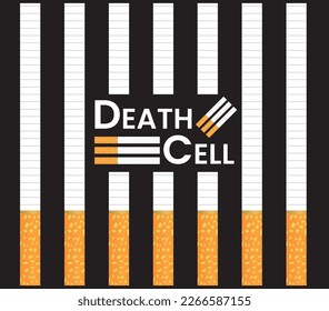Death Cell for Smokers and Stop Smoking Banner