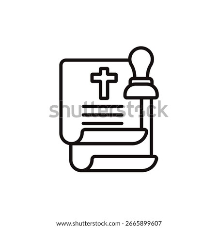death certificate icon collection .design style with background