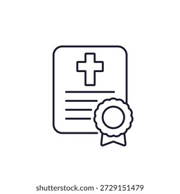 Sterbeurkunde-Symbol, Liniendesign
