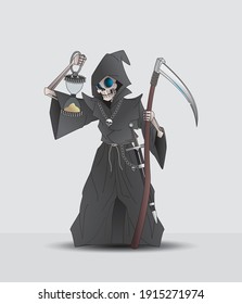 death of the disk world vector character design