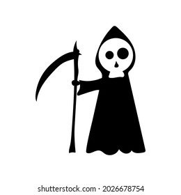 death drawing on white background, vector illustration