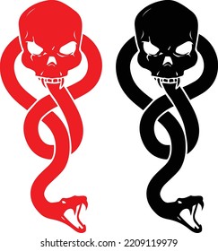 Death Eater sign vector with red and black color in eps10 format. 