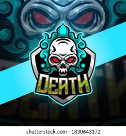 Death esport mascot logo design