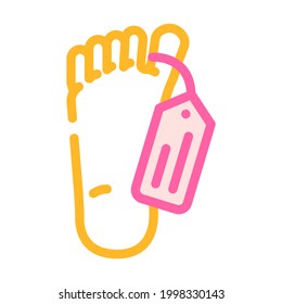 Tod Angst Farbe Symbol Vektorgrafik. Todesangstschild. einzelne Symbolillustration