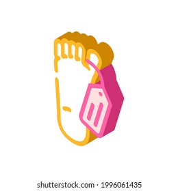 death fear isometric icon vector. death fear sign. isolated symbol illustration