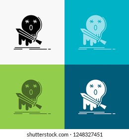 Death, frag, game, kill, sword Icon Over Various Background. glyph style design, designed for web and app. Eps 10 vector illustration