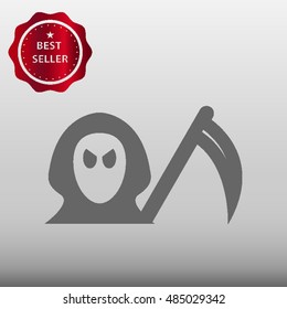 Death / Grim Reaper Vector Icon Illustration