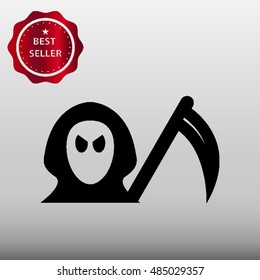 Death / Grim Reaper Vector Icon Illustration