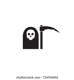 Death grim reaper vector icon