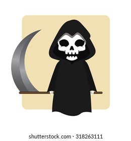 Death Halloween monster mascot