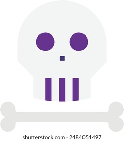 Death Halloween Scary Icon Vector Flat Illustration