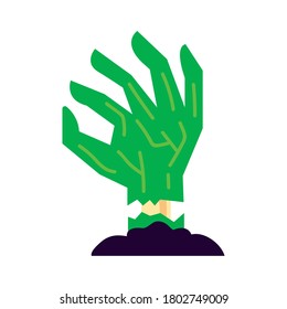 diseño vectorial de icono de estilo plano de mano muerta