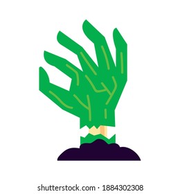 diseño vectorial de icono de estilo plano de mano muerta