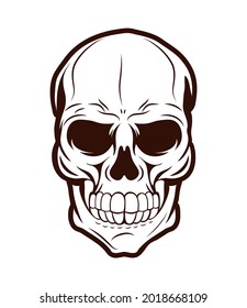 death and horror skull head