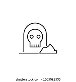 Death icon. Element of historical games icon