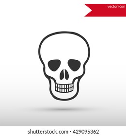 Death icon. Flat style object. Art picture drawing. Eps 10. Web icons. 