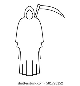 Death icon. Outline illustration of death vector icon for web