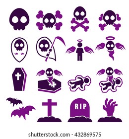 death icon set