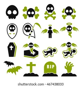 death icon set