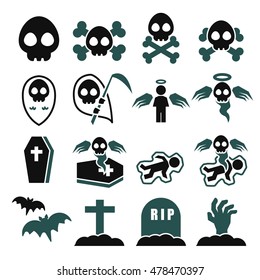 death icon set